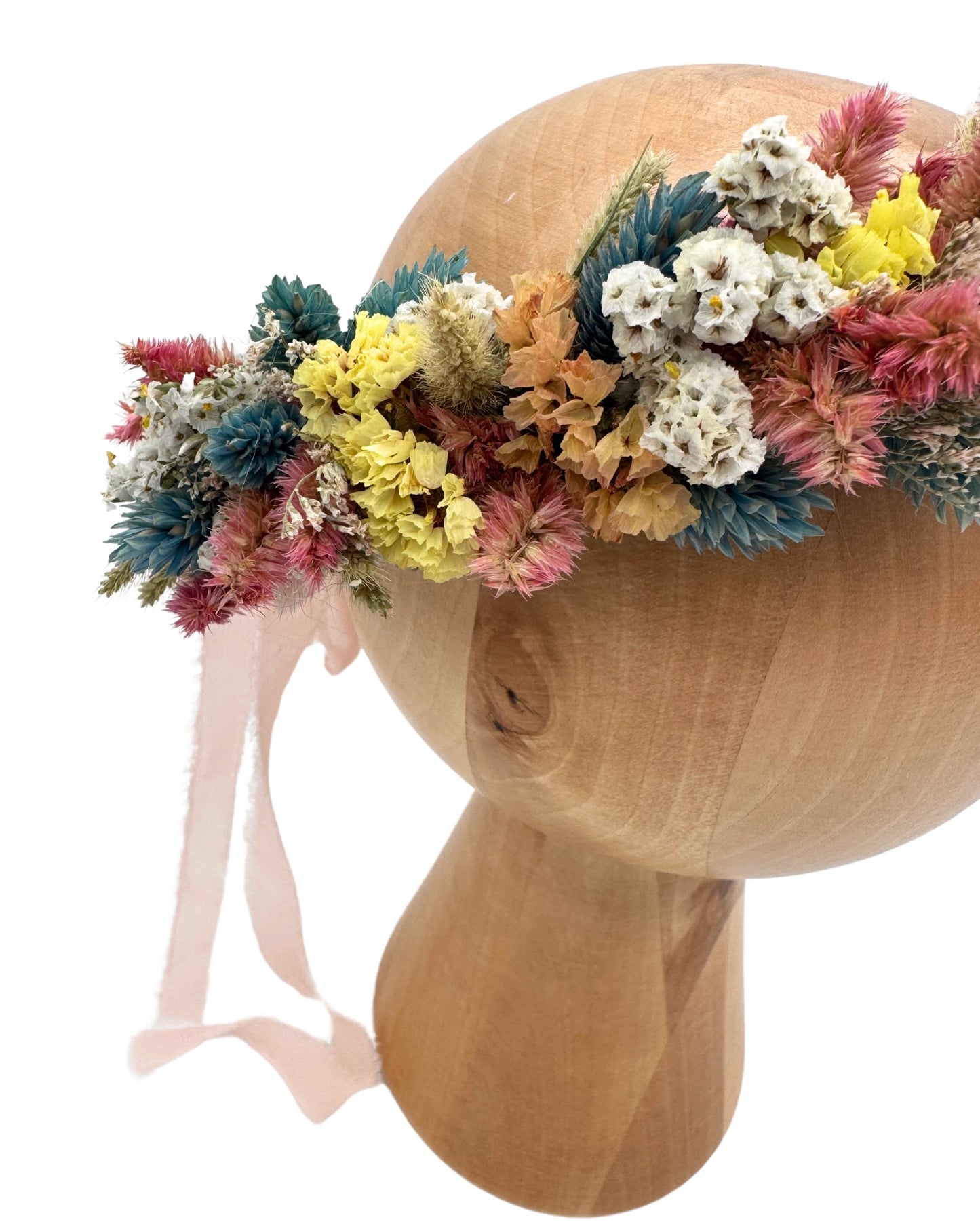 wianek na głowę pastelowy polny